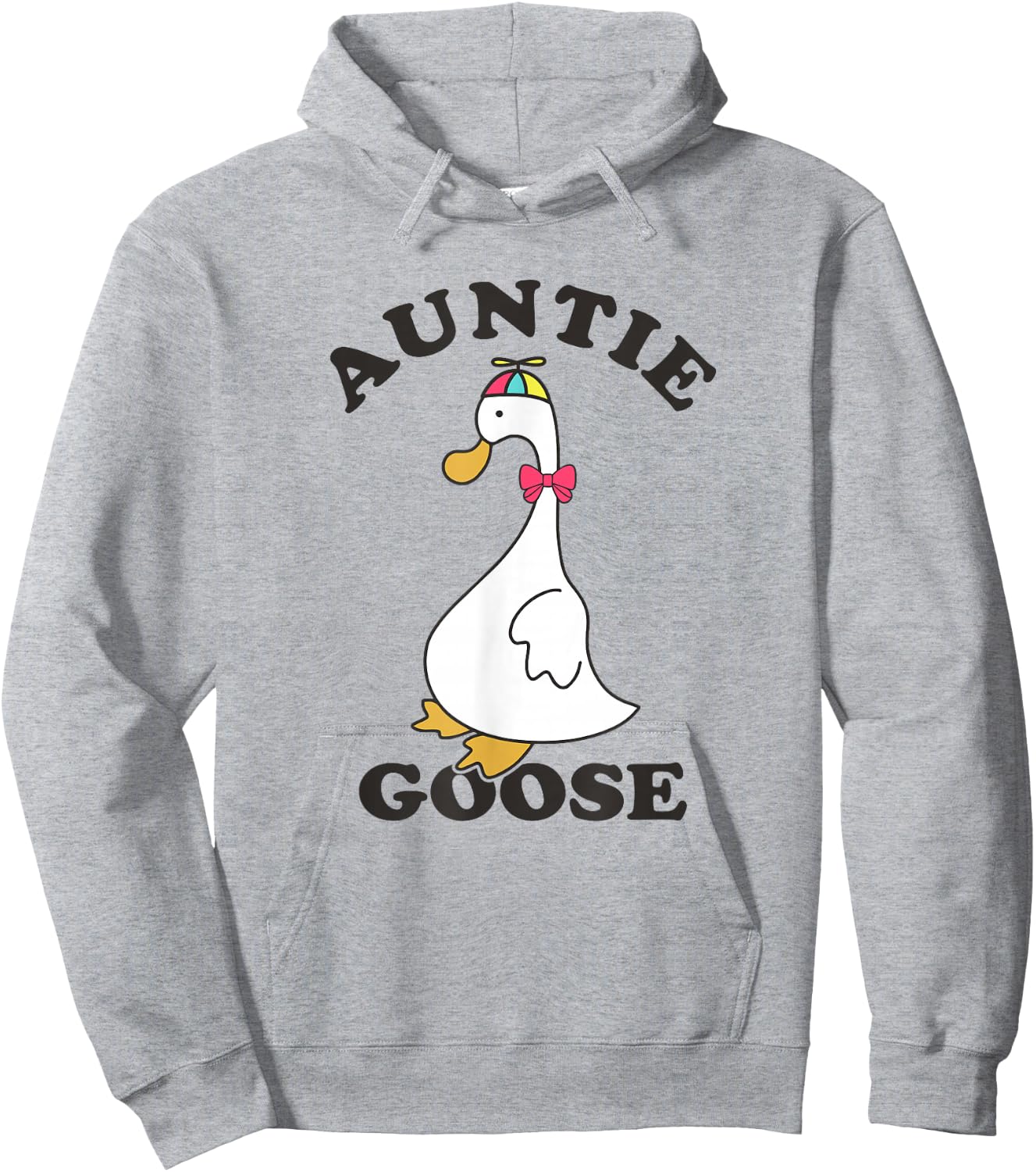 Auntie Goose Funny Silly Goose Aunt Hoodie - Hoodie | Ash
