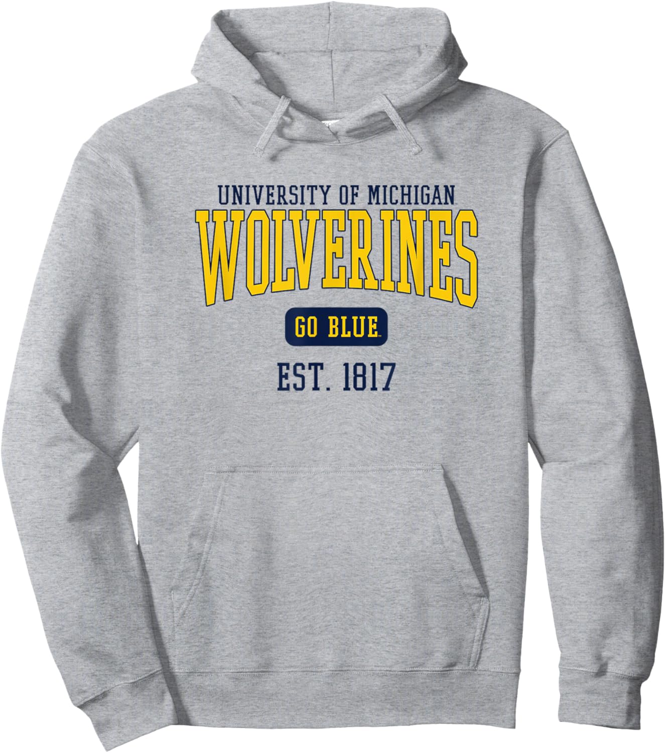 University of Michigan Wolverines U of M Est. Date Hoodie - Hoodie | Ash