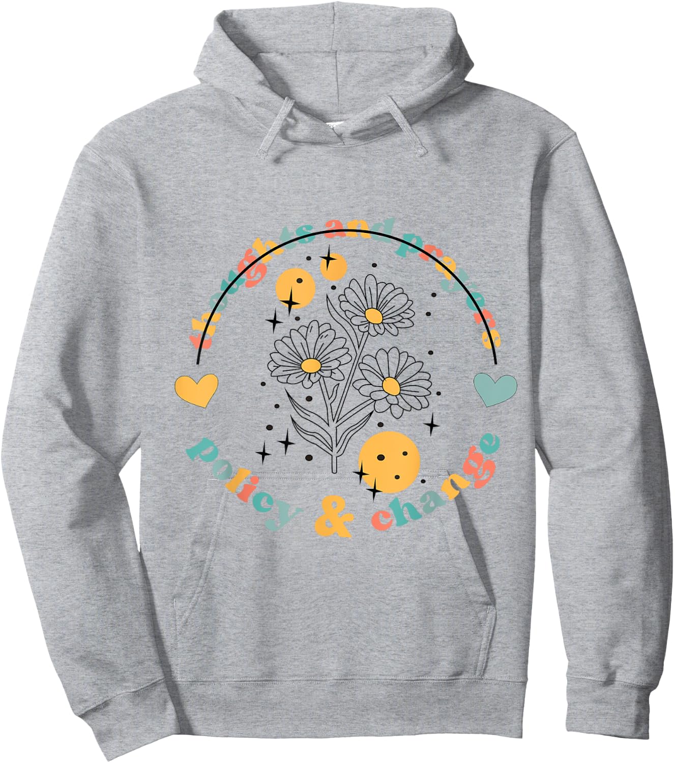Thoughts And Prayers Policy And Change Black Lives Matter So Hoodie - Hoodie | Ash