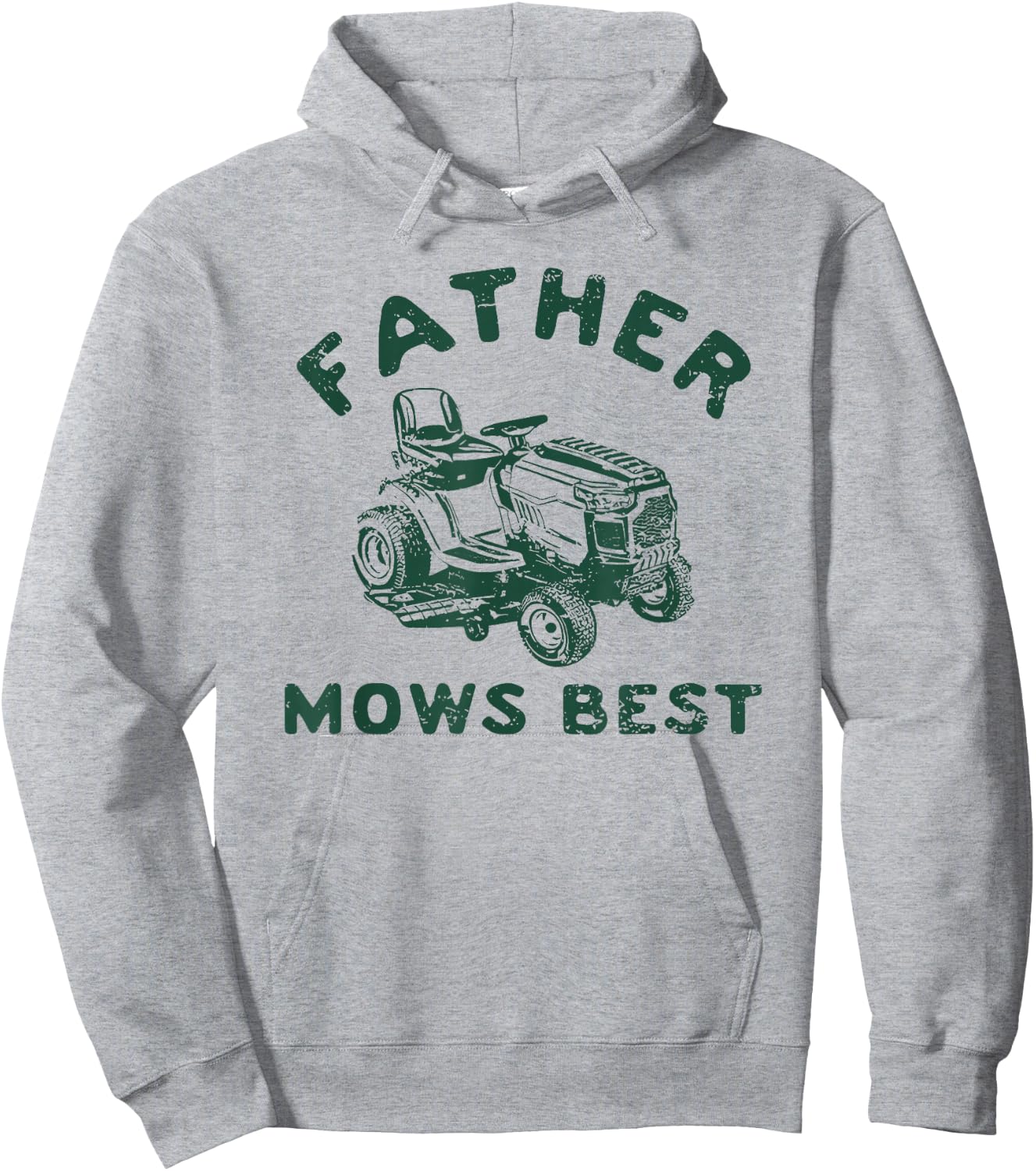 Father Mows Best Hoodie - Hoodie | Ash