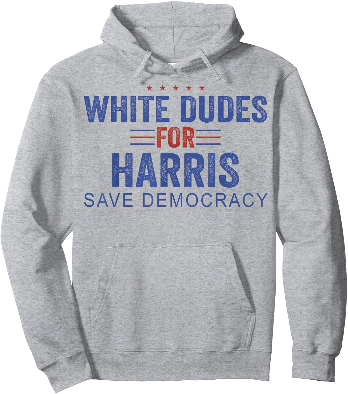 White Dudes for Harris Save Democracy Hoodie - Hoodie | Ash