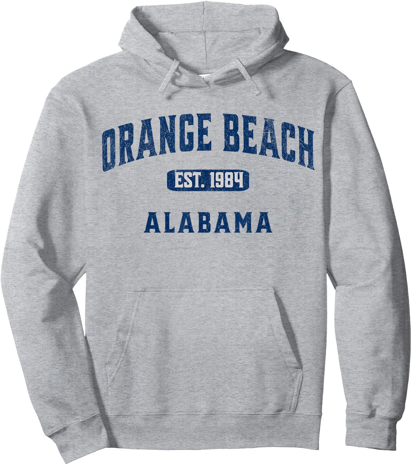 USA Vintage Merch Souvenir Visit Orange Beach Alabama Women Kids Hoodie - Hoodie | Ash