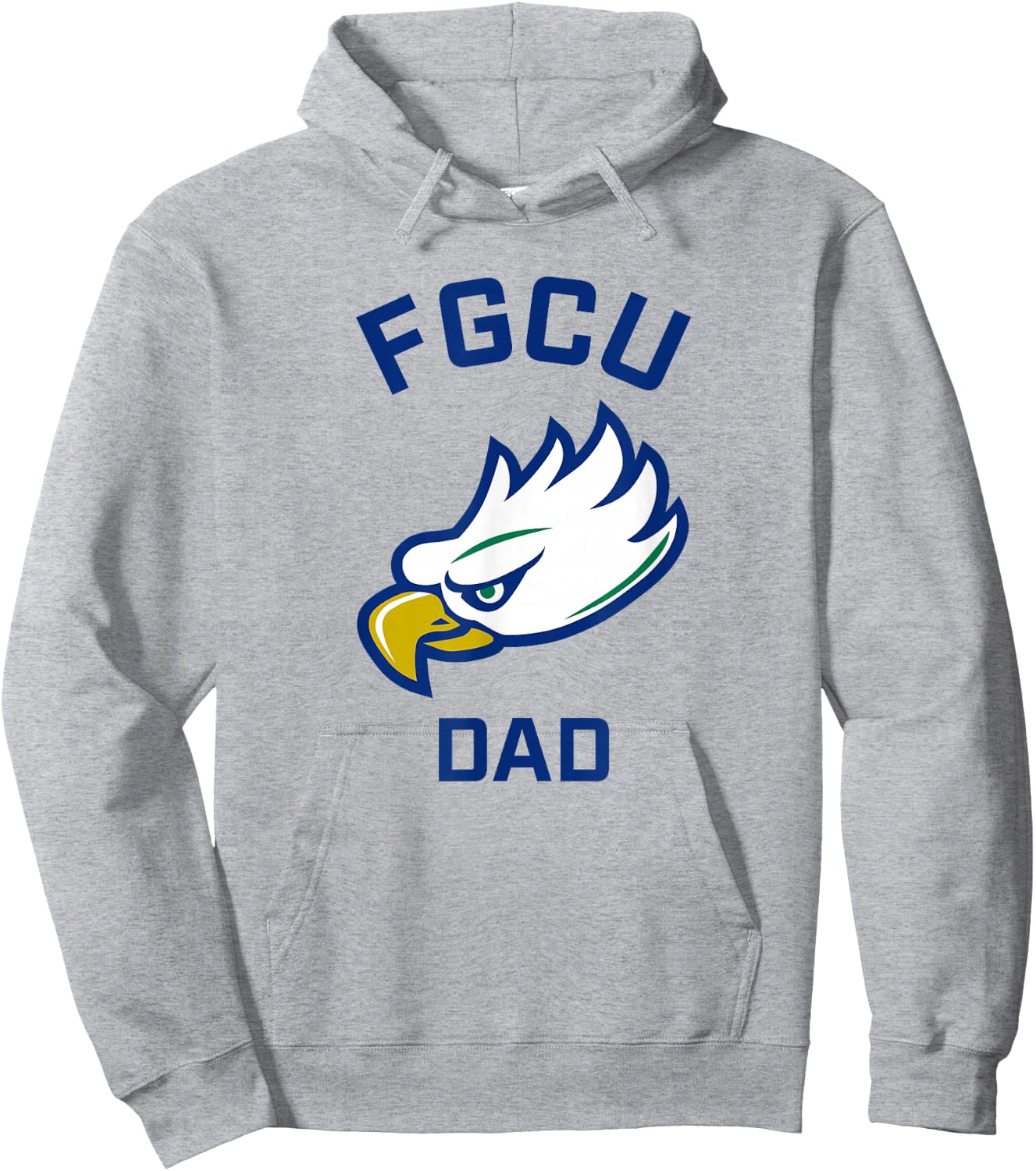 Florida Gulf Coast University FGCU Eagles Arched Dad Hoodie - Hoodie | Ash