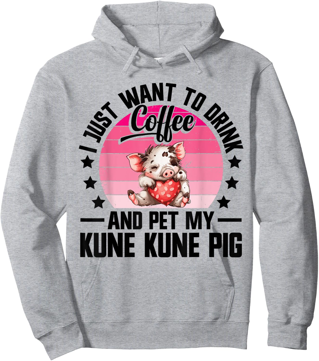 Kune Kune Pig Lover Supplies Pig Breeder Kunekune Pig Hoodie - Hoodie | Ash