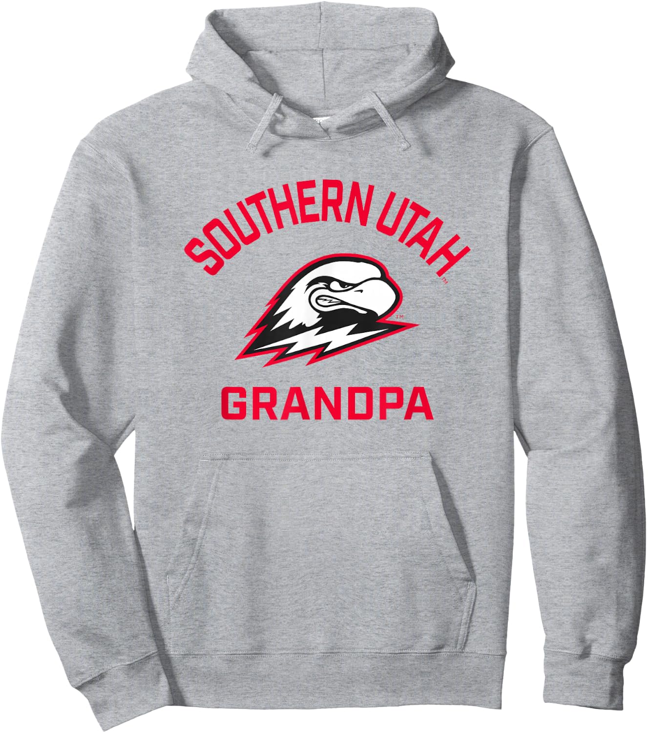 Southern Utah University Thunderbirds Arched Grandpa Hoodie - Hoodie | Ash