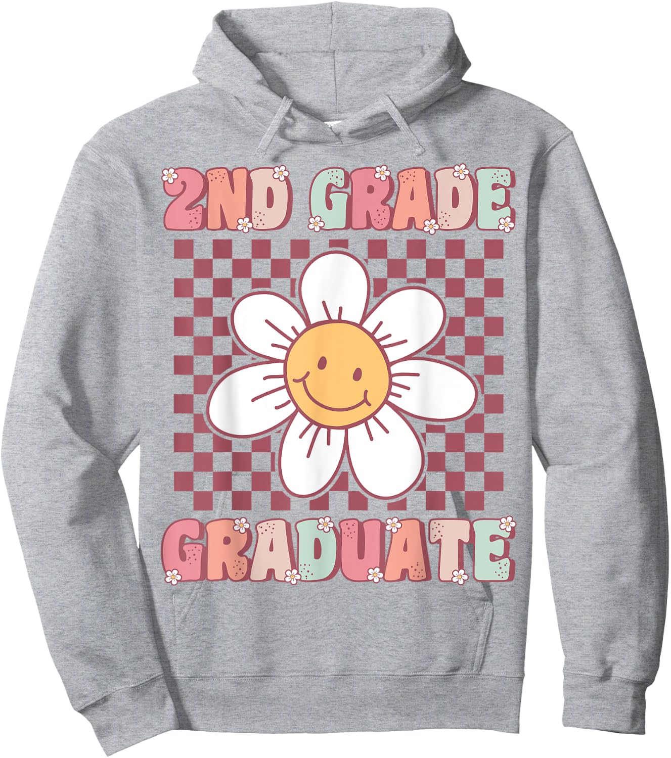 2nd Grade Graduation Cute Groovy Last Day of Second Grade Hoodie - Hoodie | Ash