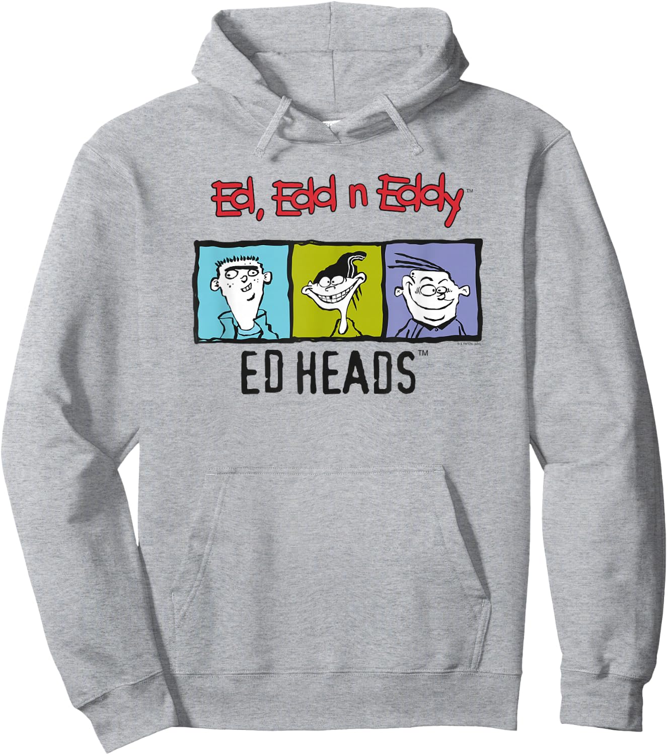 Ed, Edd n Eddy Heads Colorful Frame Hoodie - Hoodie | Ash