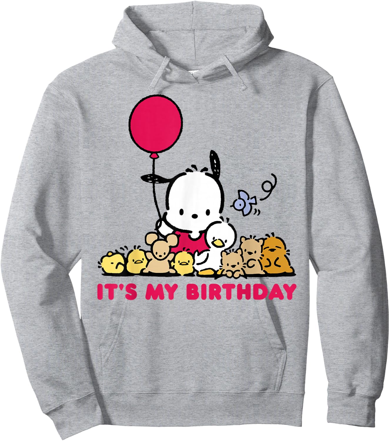 Pochacco It's My Birthday Hoodie - Hoodie | Ash