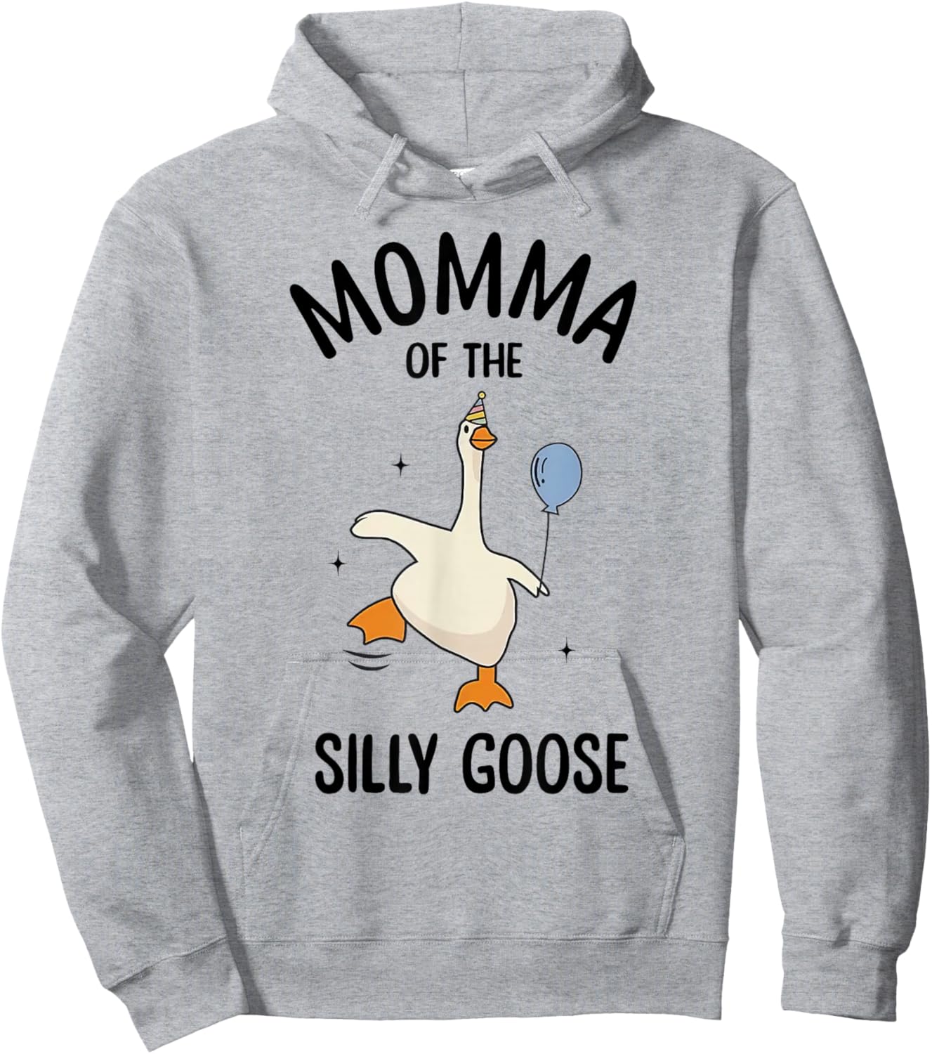 Momma Of The Silly Goose First Birthday Family Matching Hoodie - Hoodie | Ash
