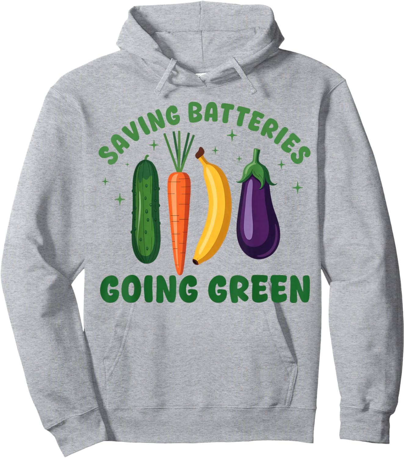 Inappropriate Funny Saving Batteries Going Green Adult Humor Hoodie - Hoodie | Ash