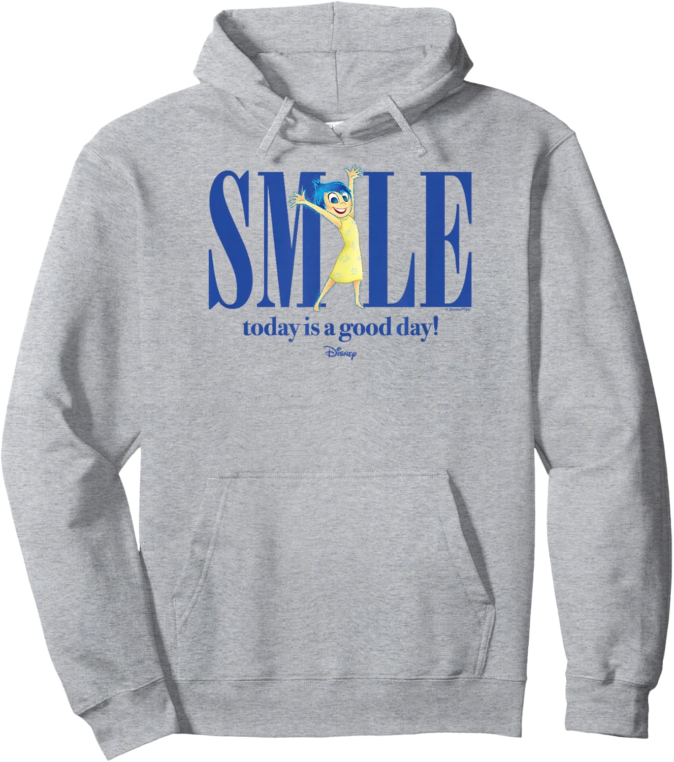 Inside Out 2 - Joy Movie Character Smile Today is A Good Day Hoodie - Hoodie | Ash