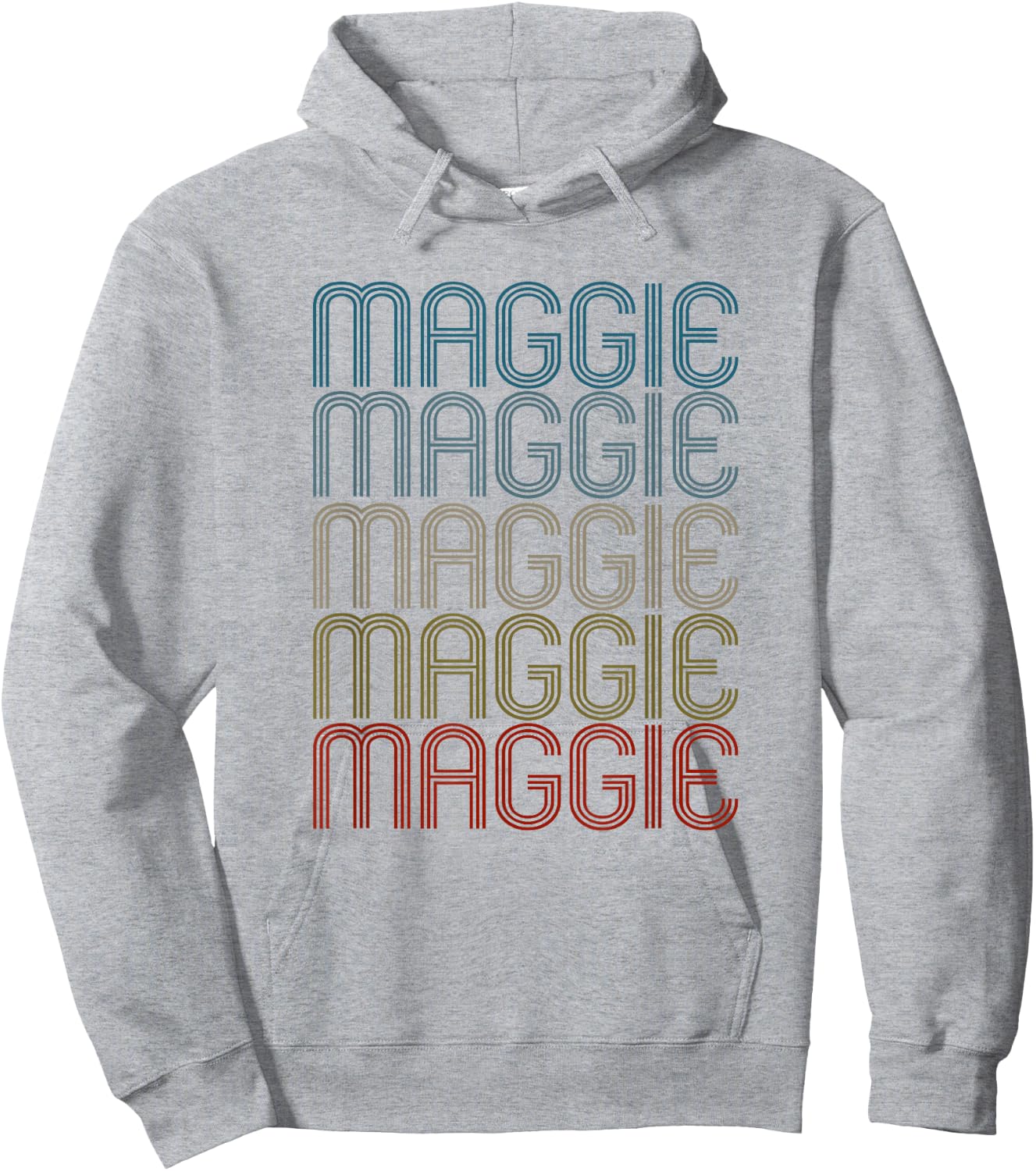 Maggie First Name Vintage Retro Hoodie - Hoodie | Ash