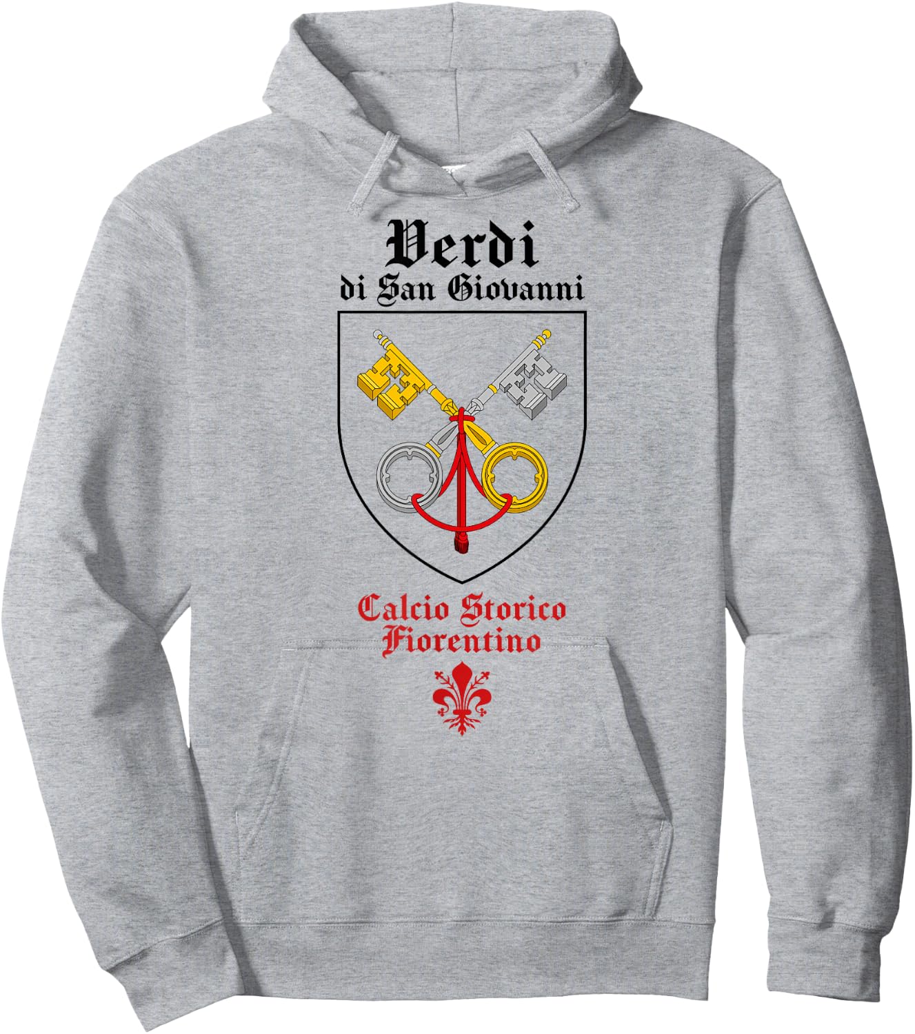 football fútbol florentin calcio storico fiorentino Verdi Hoodie - Hoodie | Ash