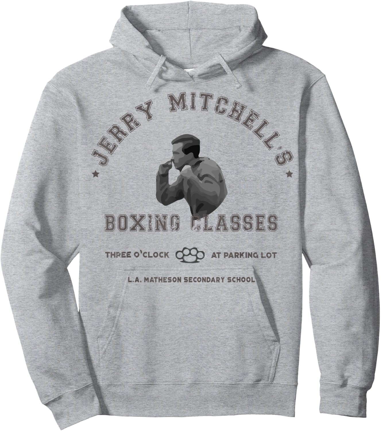 Three O'Clock Boxing Classes T Shirt, Cult Geek Fighter Hoodie - Hoodie | Ash