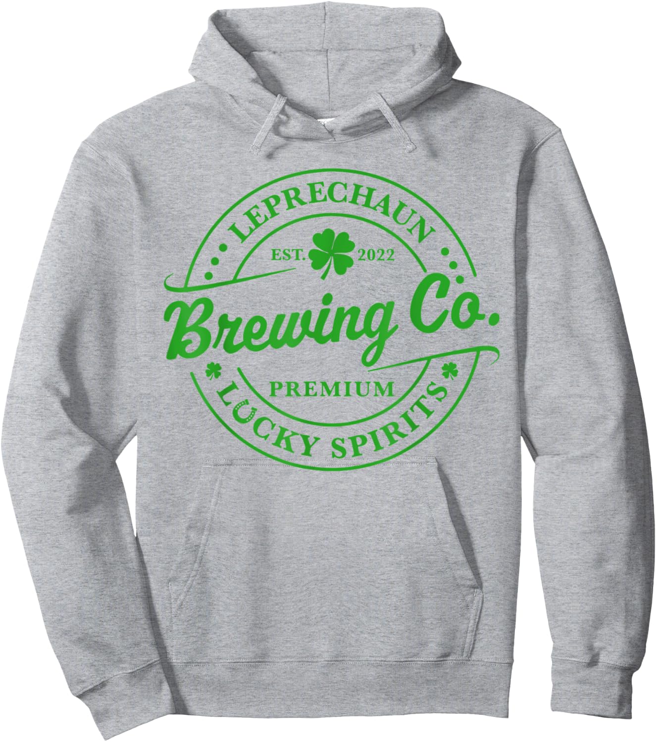leprechaun brewing company shirt St Patricks Brewing Lucky Hoodie - Hoodie | Ash