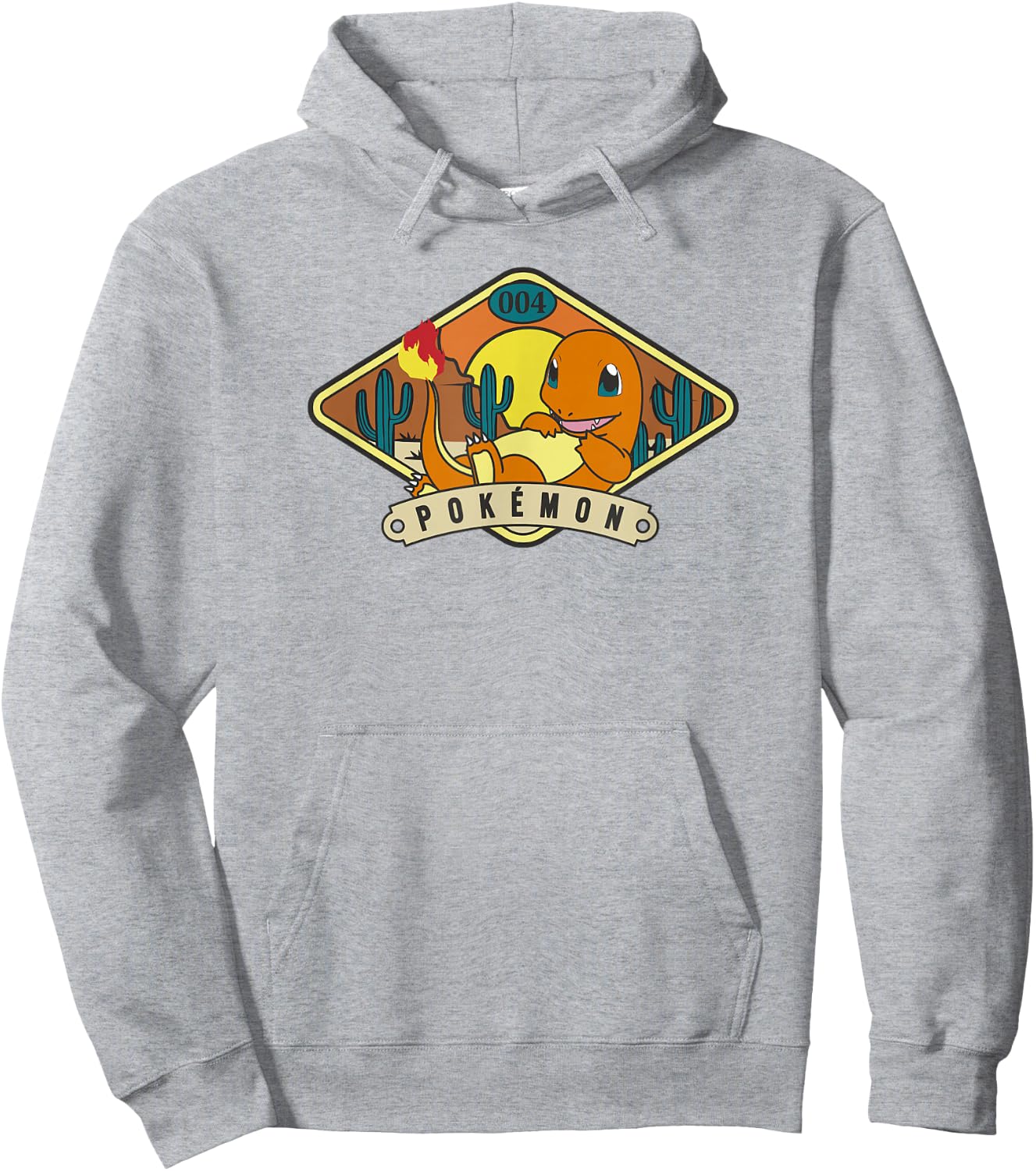 Pokémon 004 Charmander Outdoor Adventure Desert Park Badge Hoodie - Hoodie | Ash