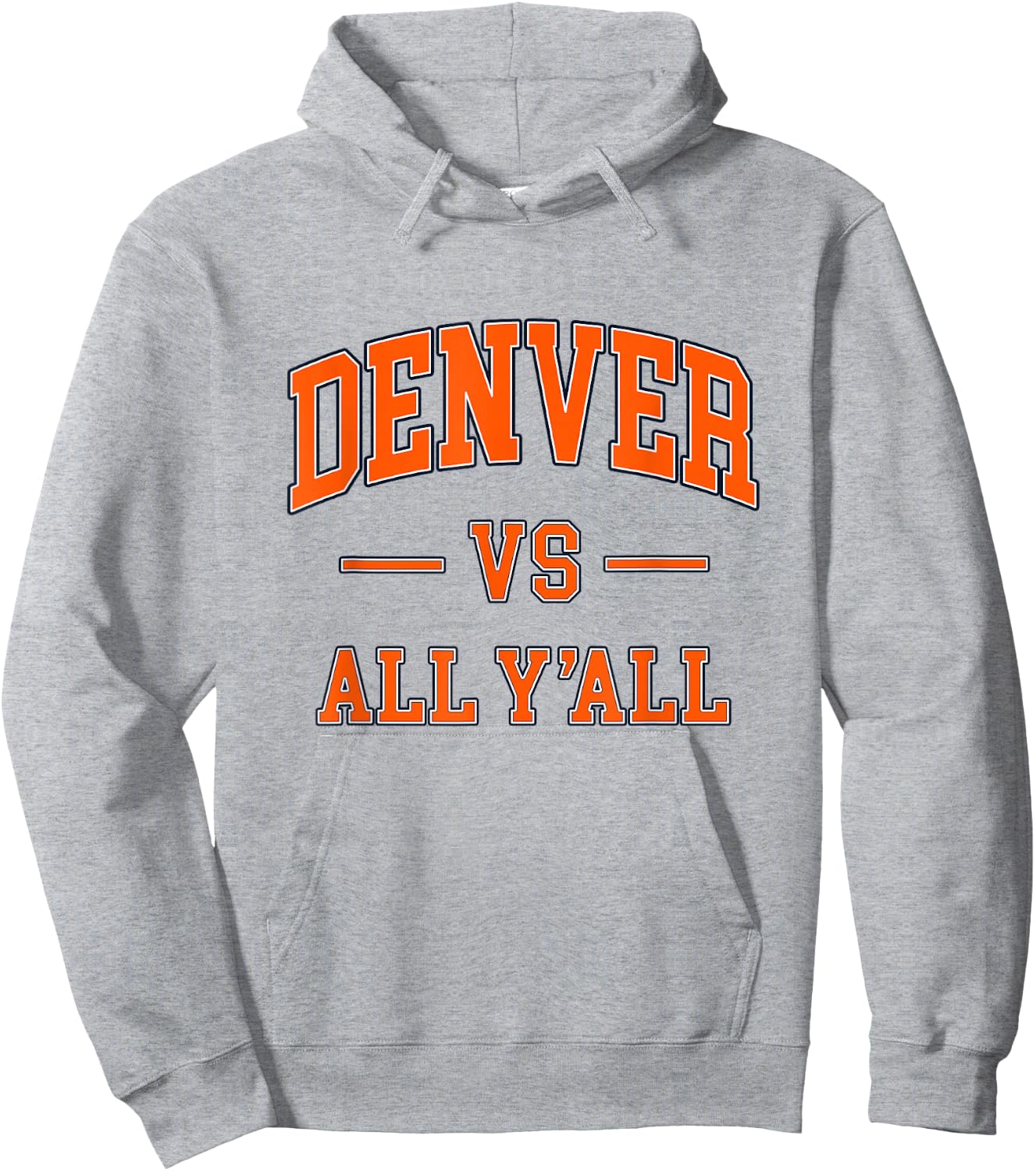 DENVER vs All Y'all - Throwback Design - Classic Hoodie - Hoodie | Ash