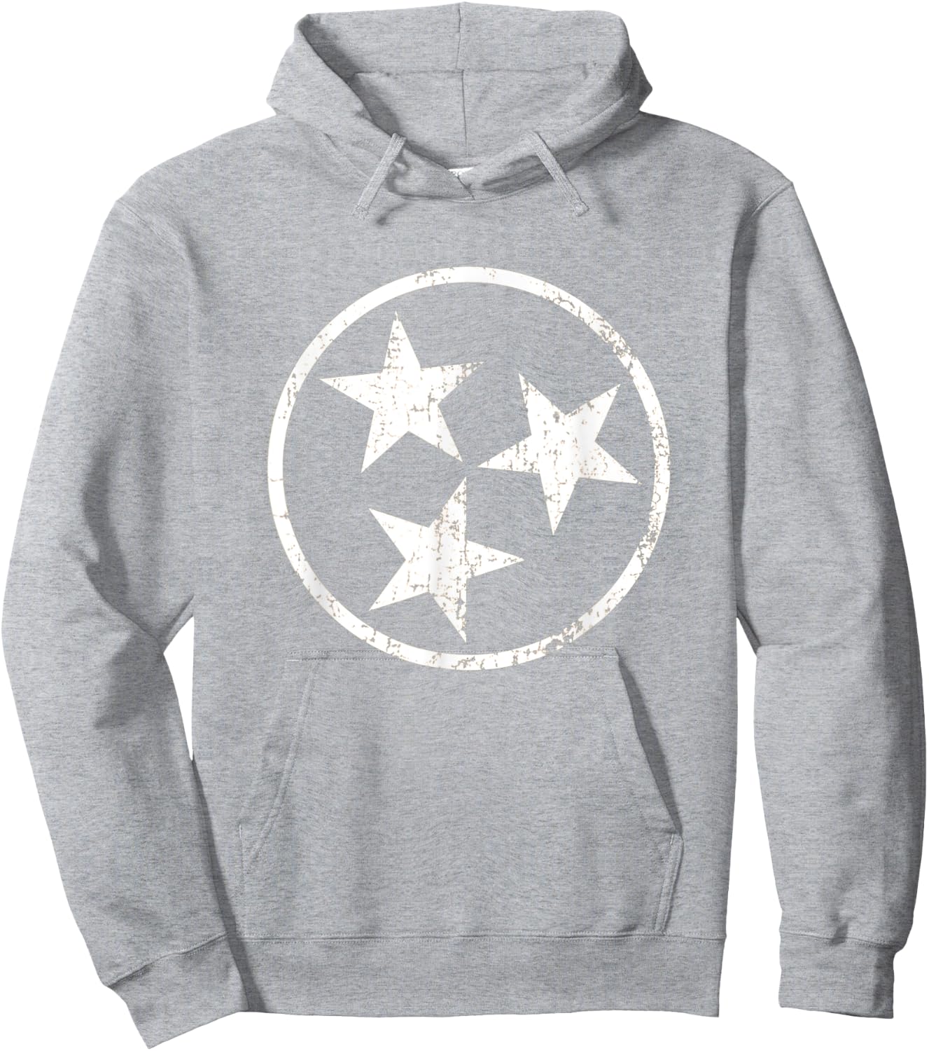 Orange Tennessee Flag Volunteer State Stars Vintage Hoodie - Hoodie | Ash