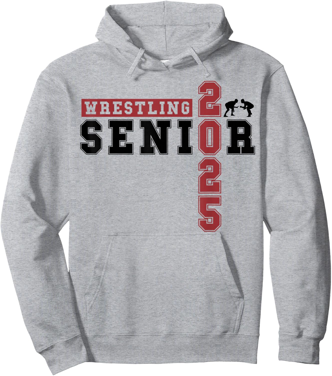 Wrestling Senior Night Wrestling Senior 2025 Graduation 69 Hoodie - Hoodie | Ash