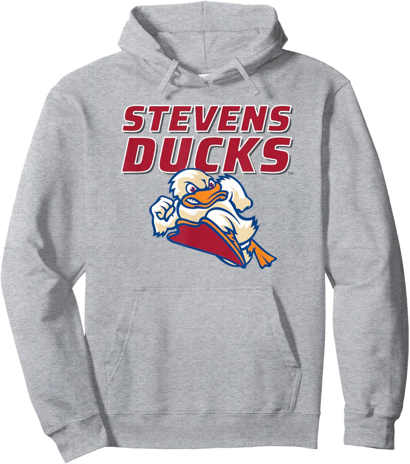 Stevens Institute of Technology Stevens Ducks Logo Hoodie - Hoodie | Ash