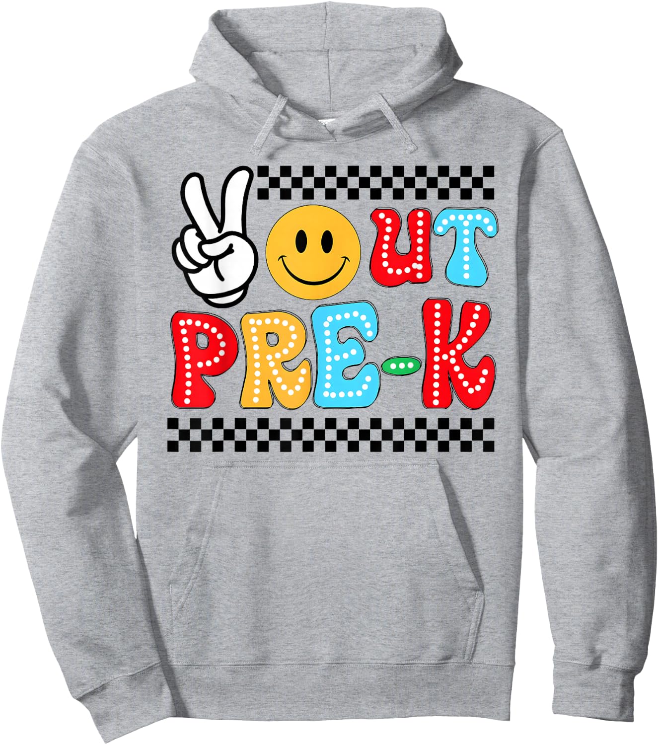 Funny Last days of school shirt for kid Peaces Out Pre-K Hoodie - Hoodie | Ash
