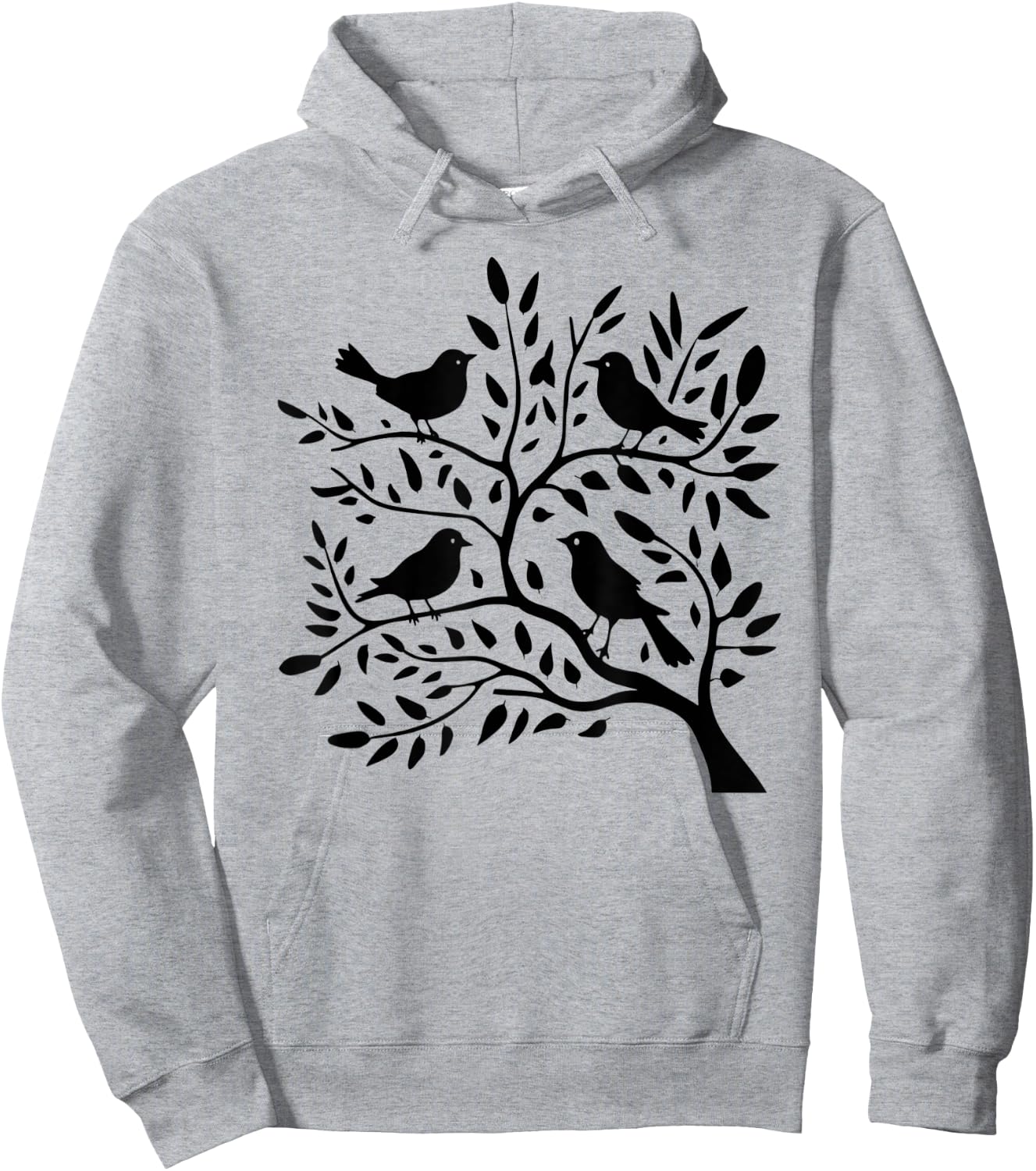 Birds On A tree Branch Birding Bird Watching Bird Shirt Hoodie - Hoodie | Ash