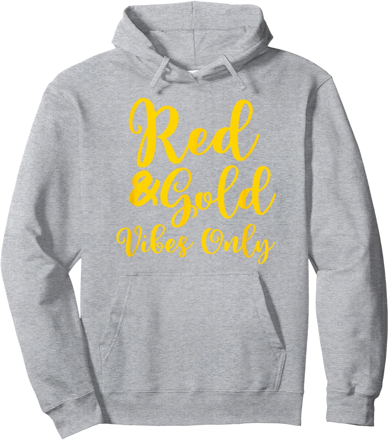 Red and Gold Game Day Group Shirt for High School Football Hoodie - Hoodie | Ash