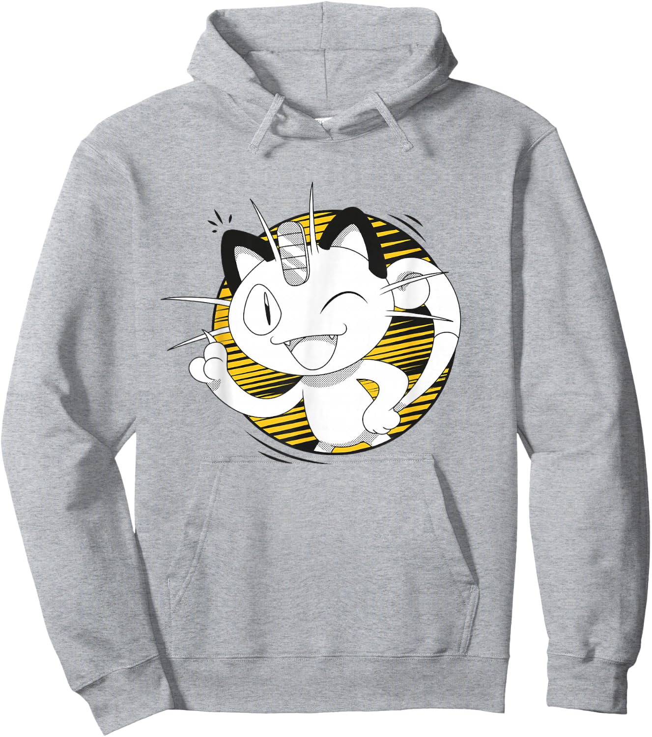 Pokémon Meowth That's Right! Winking Portrait Hoodie - Hoodie | Ash