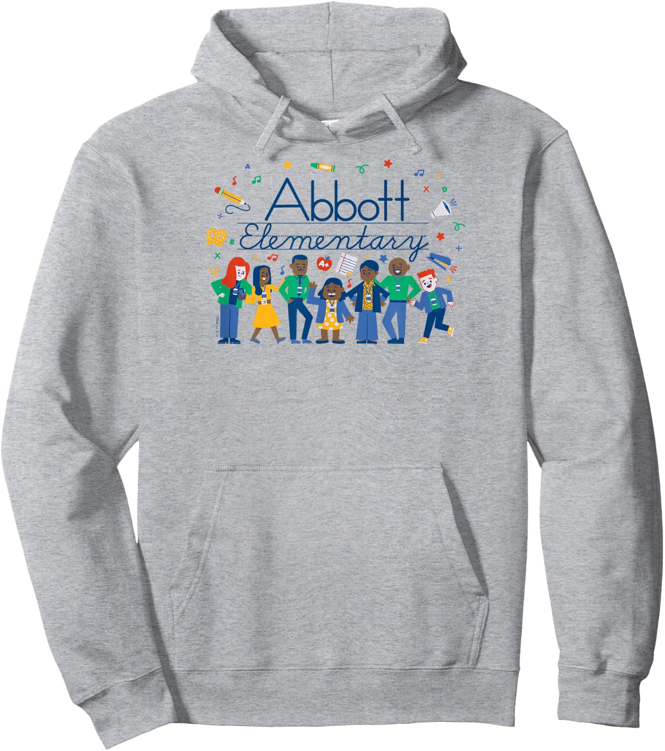 Abbott Elementary - Character Cast Lineup Hoodie - Hoodie | Ash