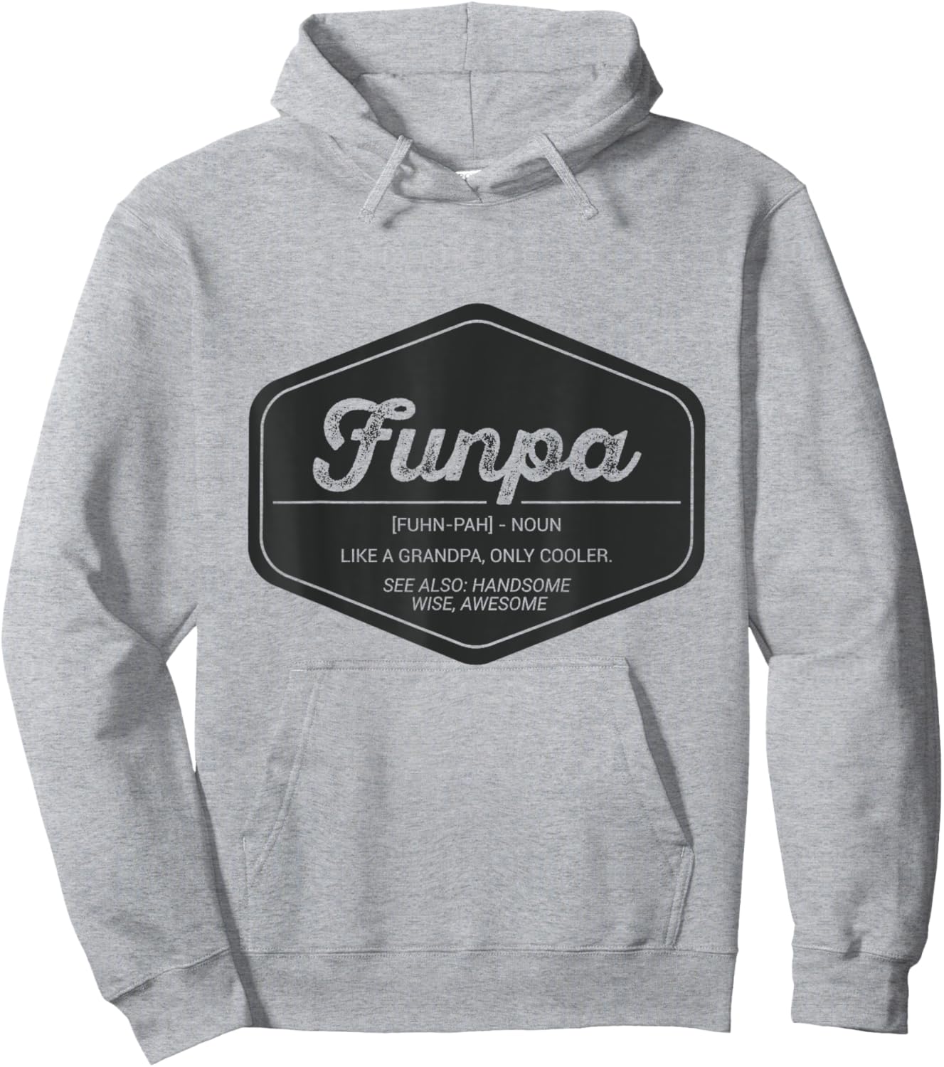Funpa Funny Definition T Shirt Only Cooler Grandpa Birthday Hoodie - Hoodie | Ash