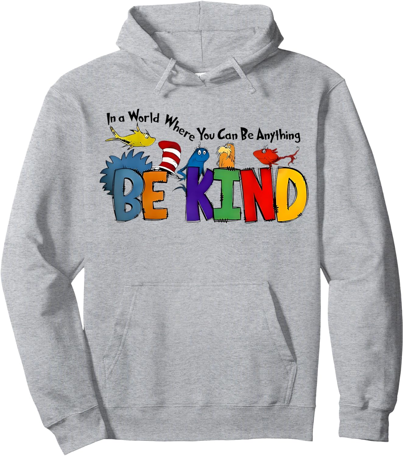 In A World Where You Can Be Anything Be Kind Kindness Retro Hoodie - Hoodie | Ash
