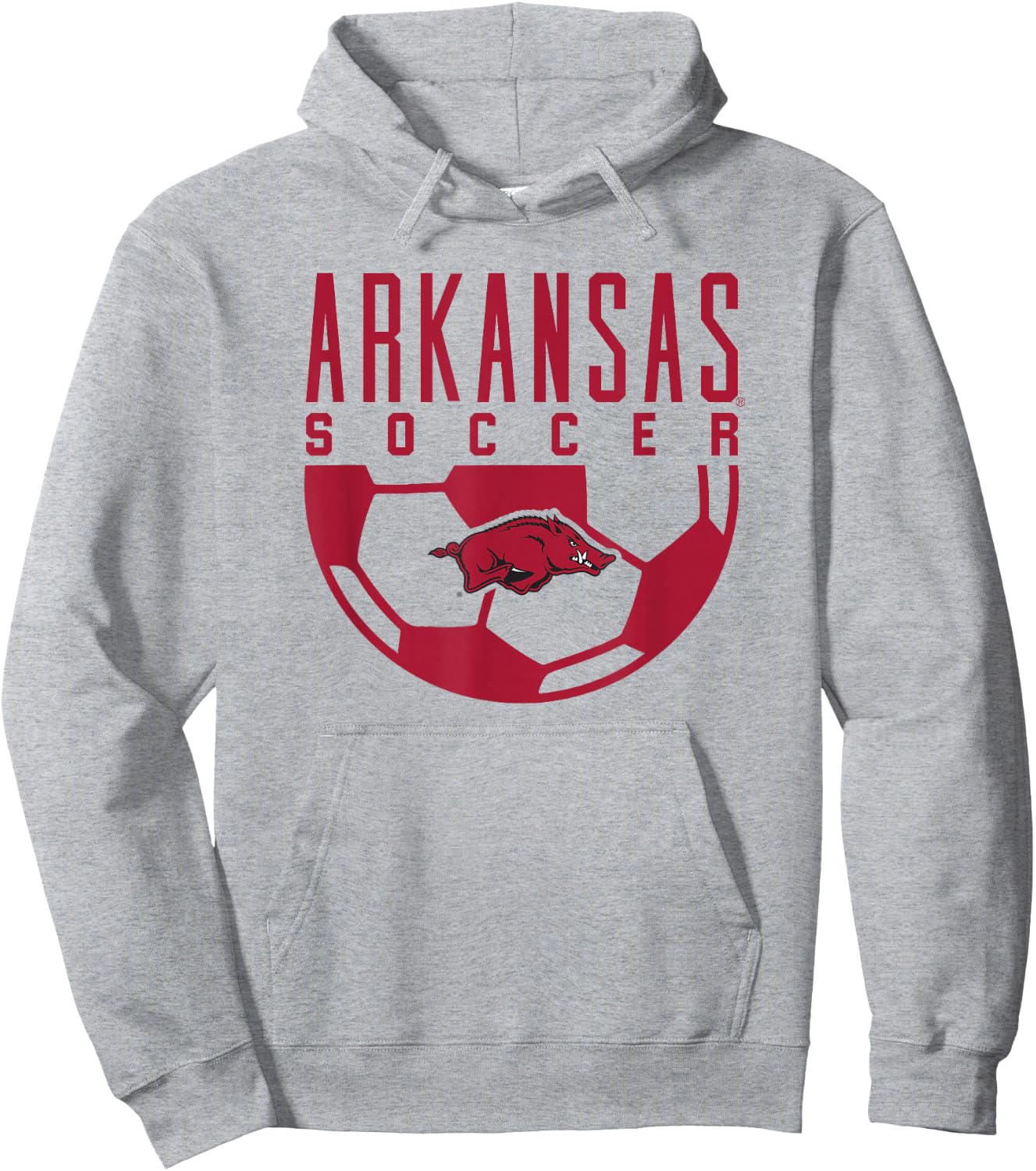 University of Arkansas Razorbacks Soccer Hoodie - Hoodie | Ash