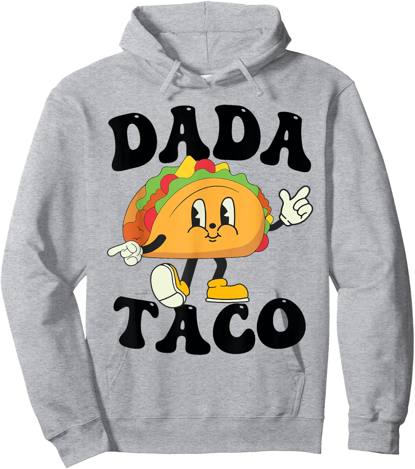 Dada of the Birthday Boy Girl Taco Mexican Birthday Family Hoodie - Hoodie | Ash