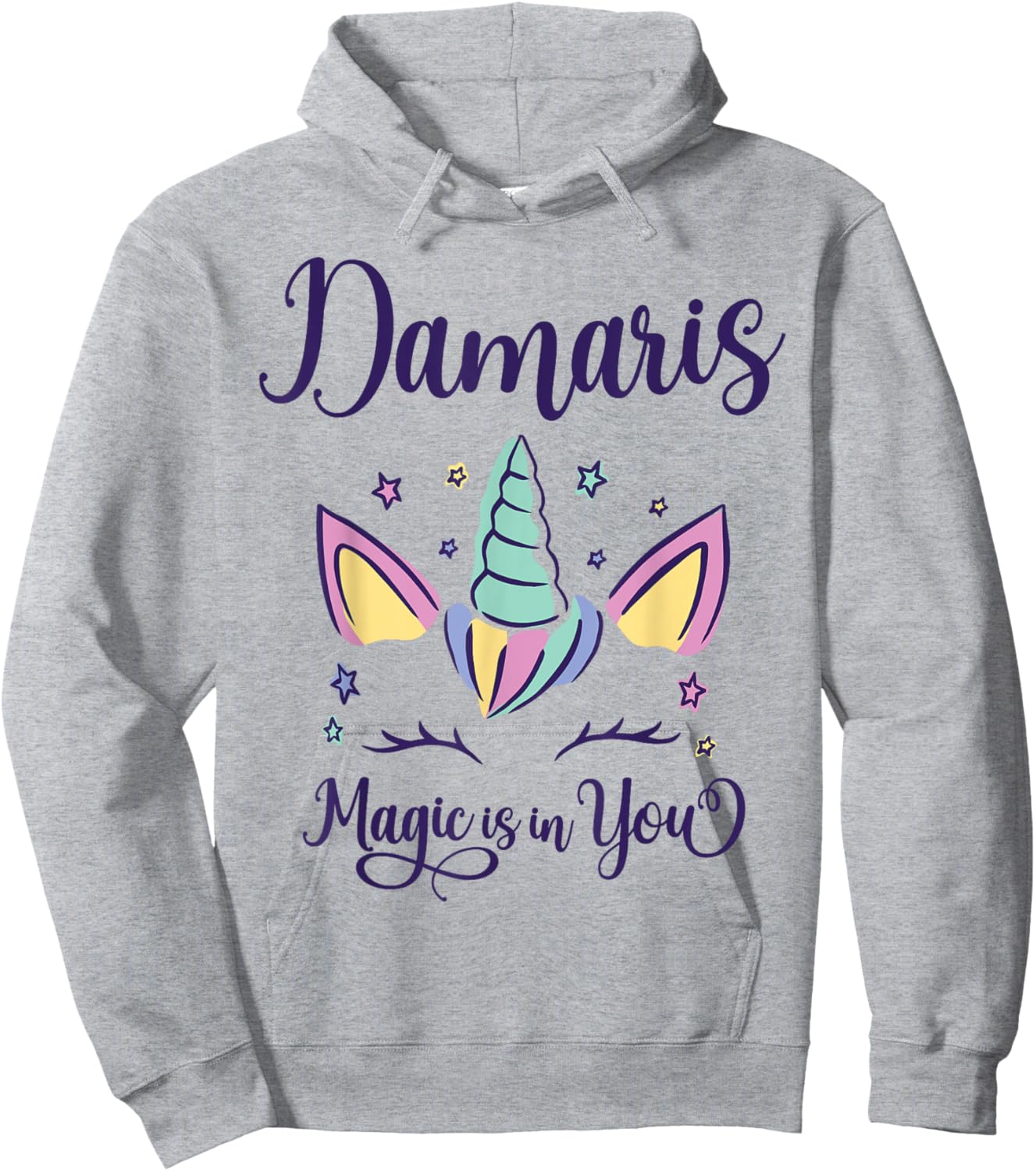 First Name Damaris Personalized I Love Damaris Hoodie - Hoodie | Ash