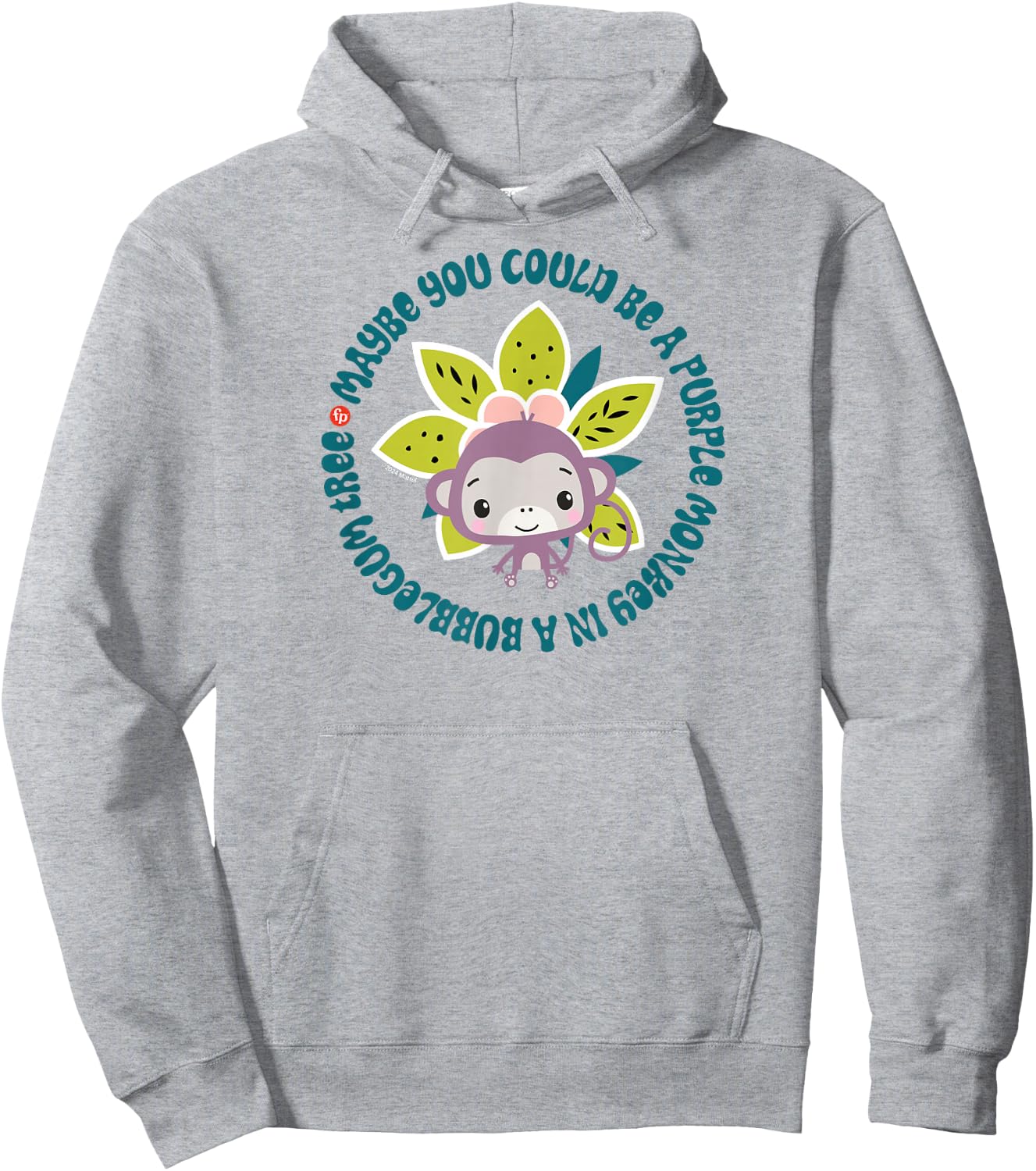 Fisher-Price - Could Be A Purple Monkey In A Bubblegum Tree Hoodie - Hoodie | Ash