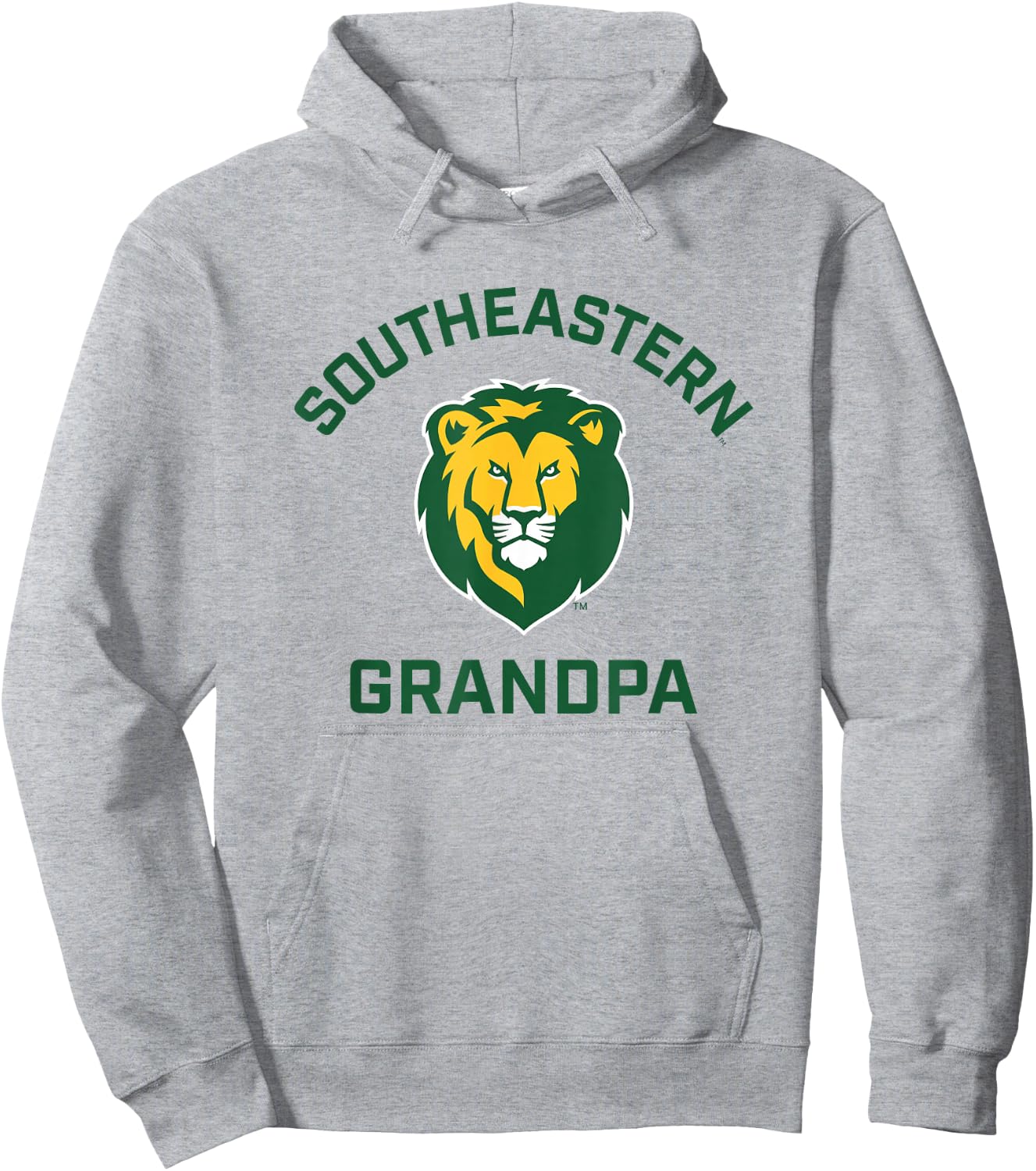 Southeastern Louisiana University Lions Arched Grandpa Hoodie - Hoodie | Ash