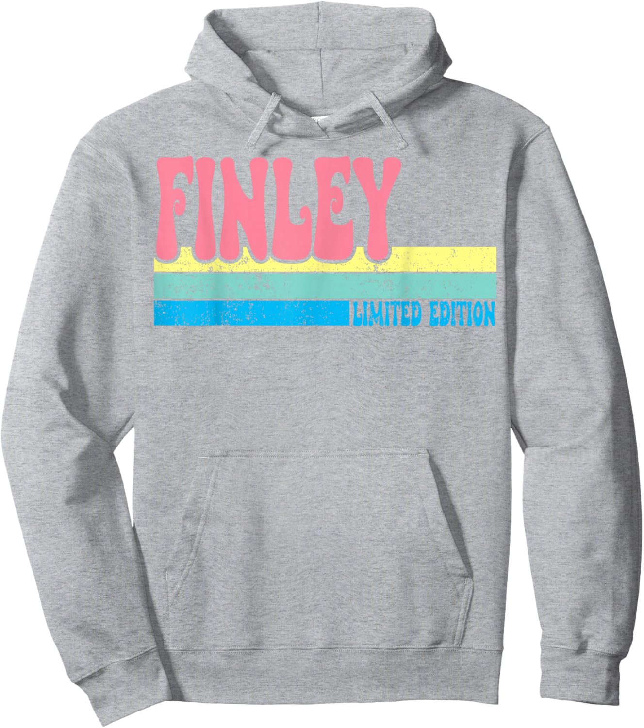 FINLEY Name Personalized Cute Idea Groovy Women FINLEY Hoodie - Hoodie | Ash