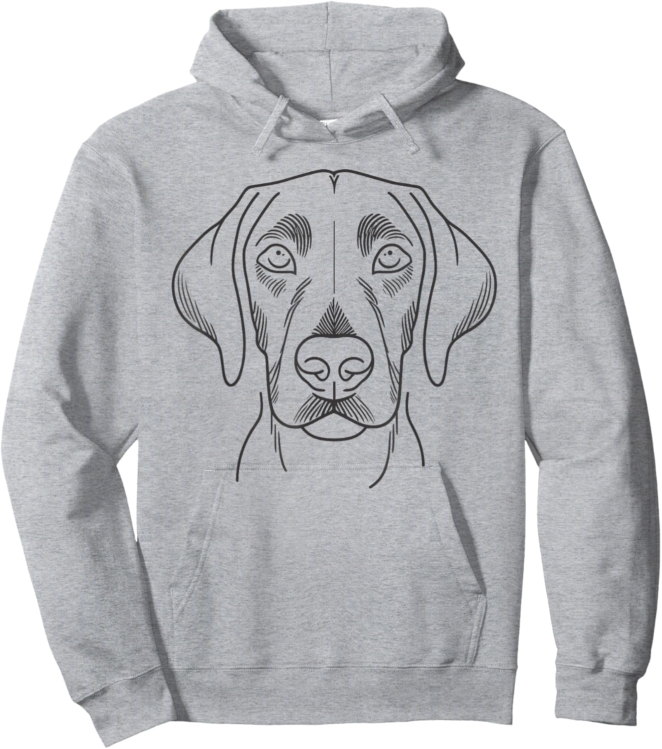 Line Art American Foxhound Foxhounds Hoodie - Hoodie | Ash