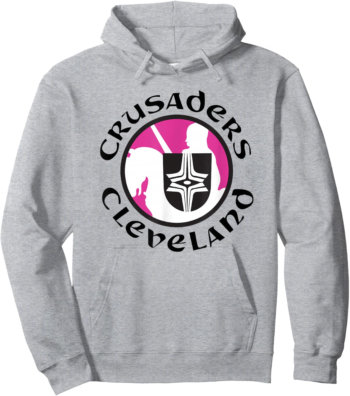 Retro Hockey - Cleveland Crusaders Hockey Team - WHA 70s Hoodie - Hoodie | Ash