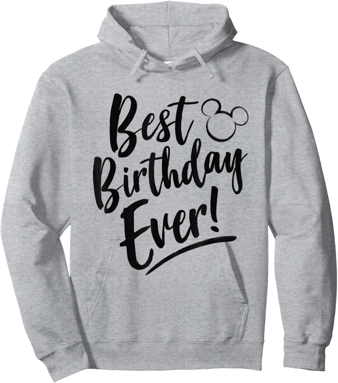 Disney Mickey And Friends Best Birthday Ever Classic Logo Hoodie - Hoodie | Ash
