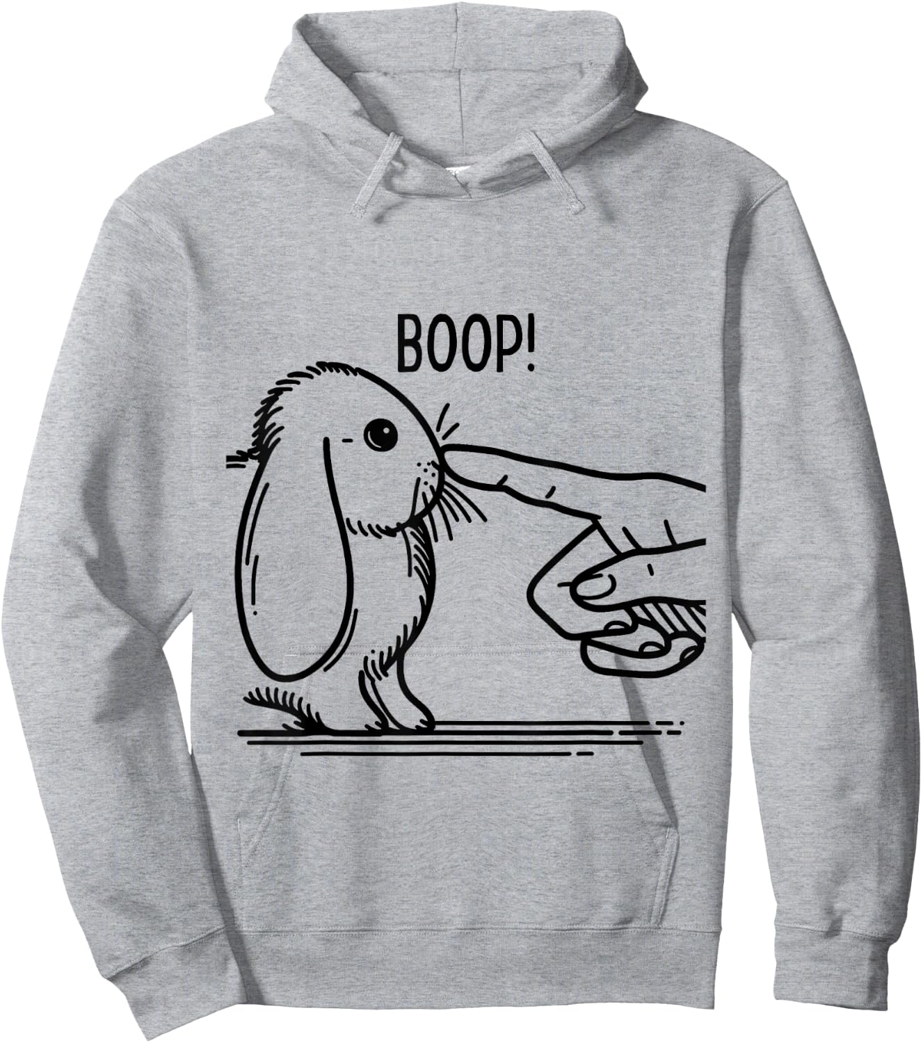 Boop Holland Lop Rabbit Men Women Kids Bunny Lover Hoodie - Hoodie | Ash