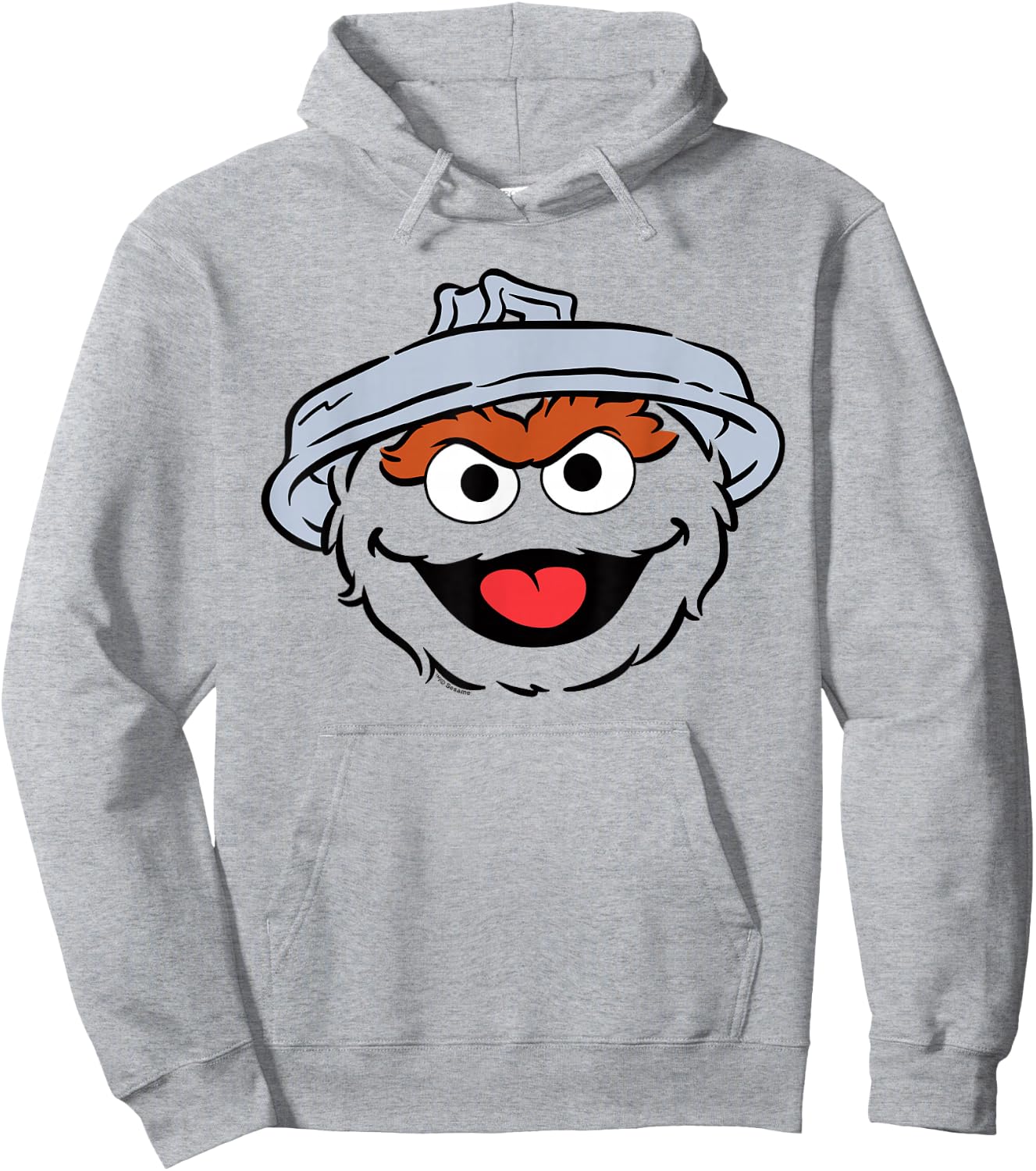 Sesame Street Oscar The Grouch Full Face Halloween Costume Hoodie - Hoodie | Ash