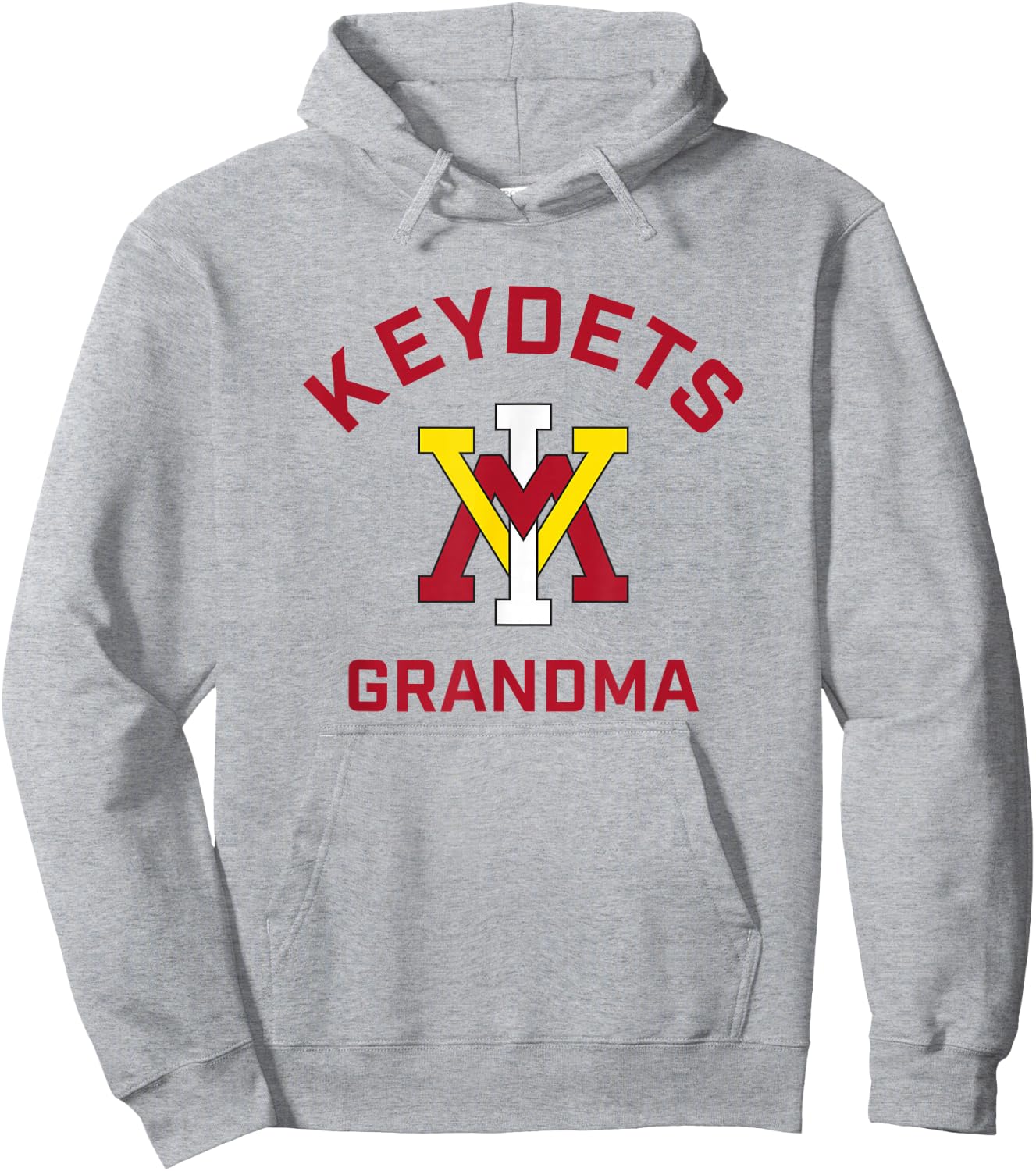 Campus Lab VMI Keydets Arched Grandma - Men's Grey Classic Fit Short Sleeve Cotton 100% - Small Hoodie - Hoodie | Ash