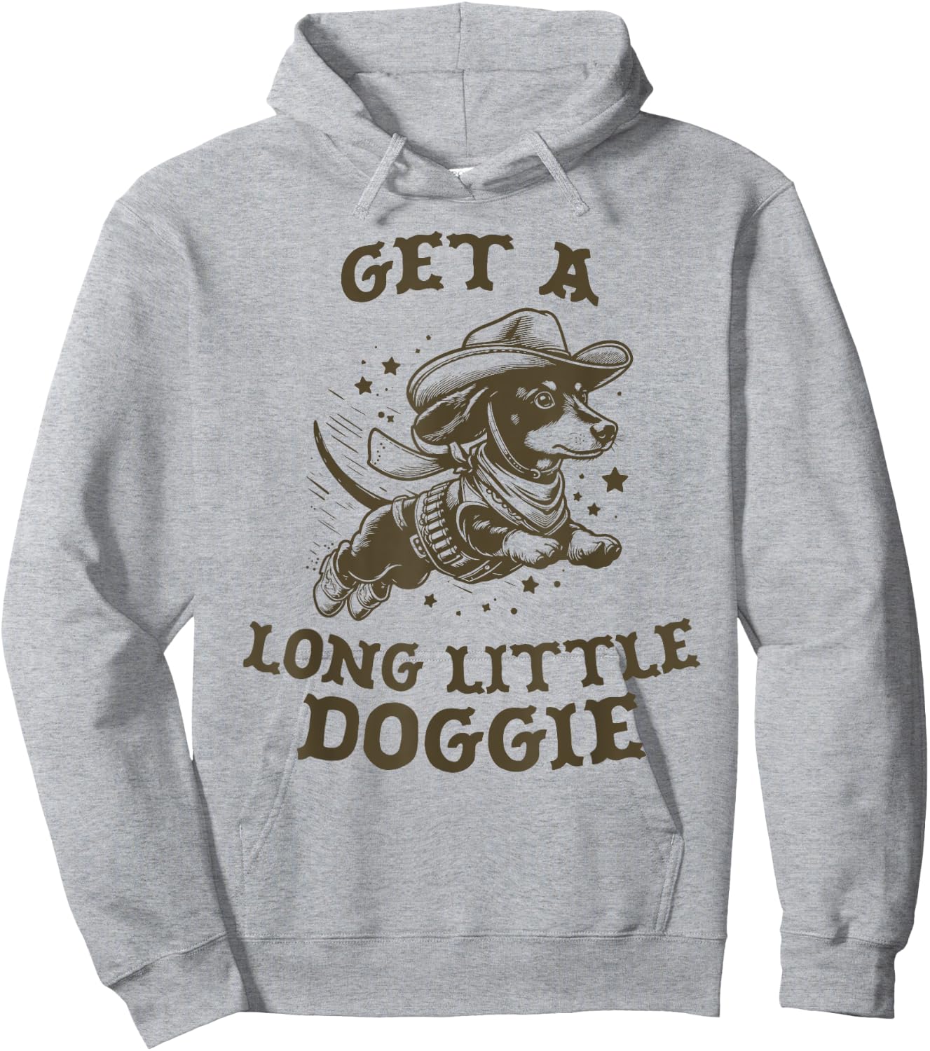 Get A Long Little Doggie 1-DKGRN Hoodie - Hoodie | Ash