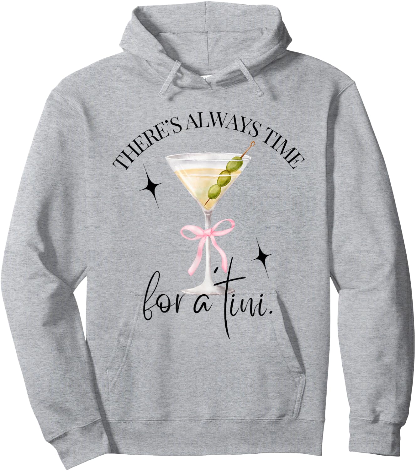 There's Always Time for a Tini Dirty Martini Time Vintage Hoodie - Hoodie | Ash