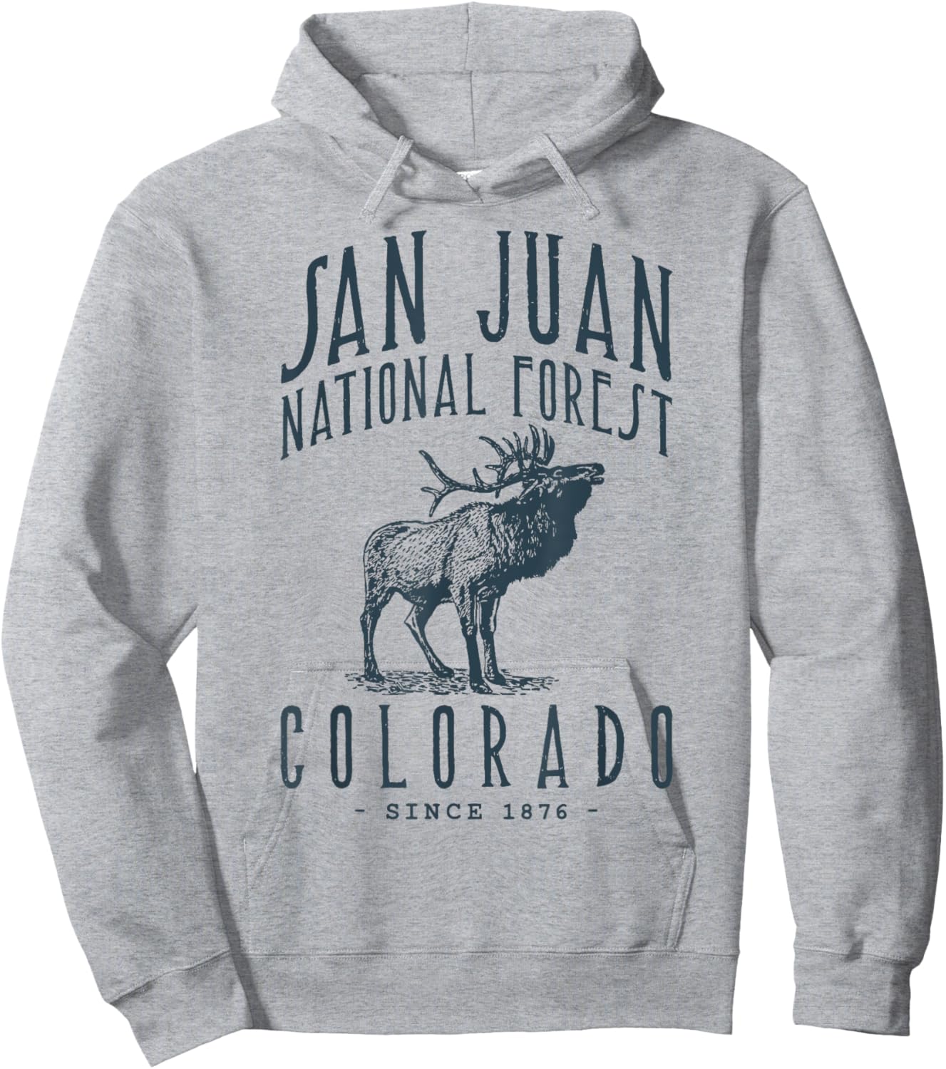 San Juan National Forest Elk Hunting Colorado Hoodie - Hoodie | Ash