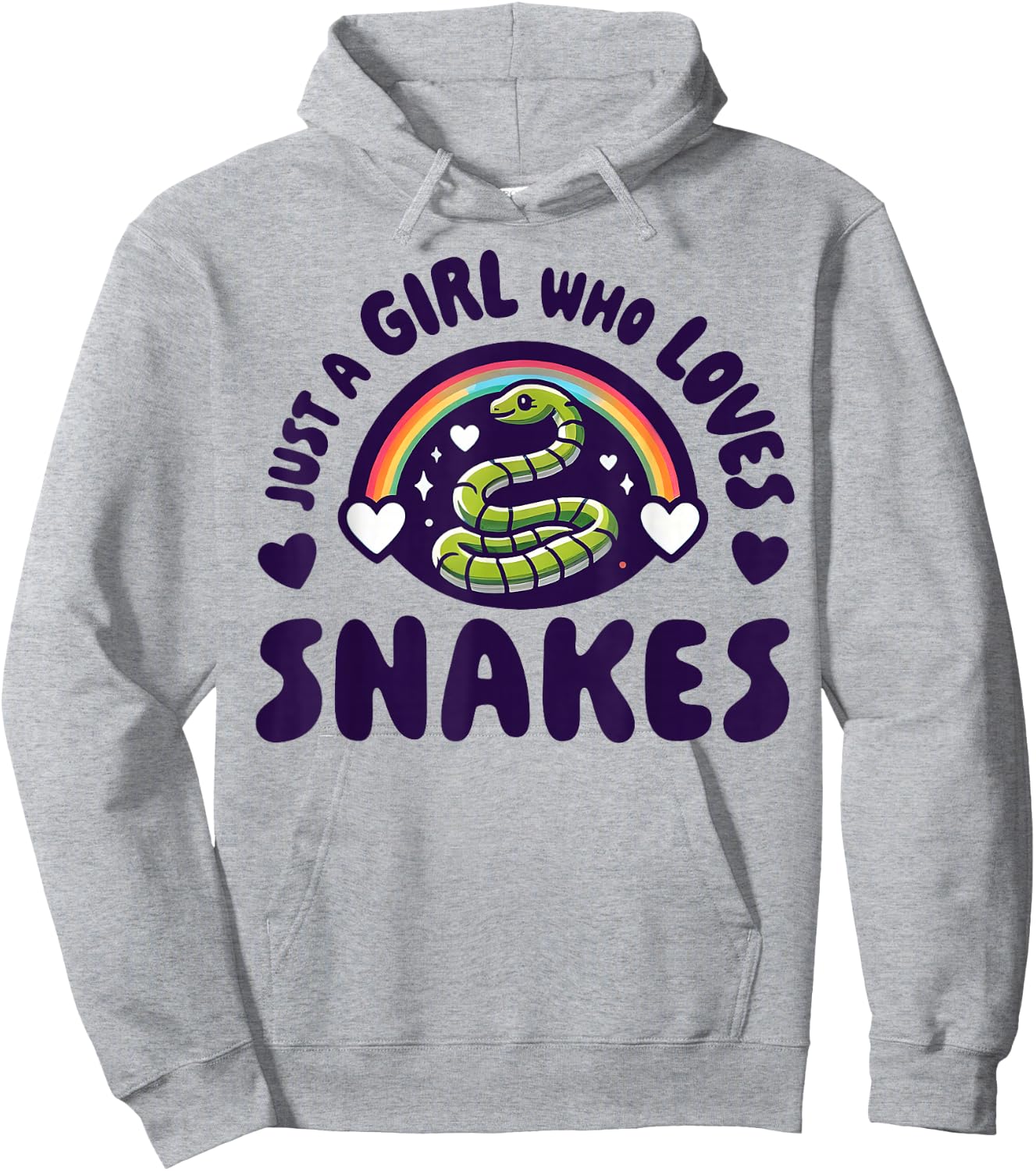 Snake Girl - Snake Women - I Love My Snake Hoodie - Hoodie | Ash