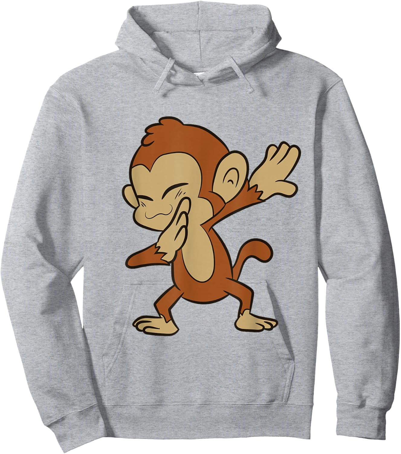 Monkey Animal Ape Funny Dabbing Monkey Hoodie - Hoodie | Ash