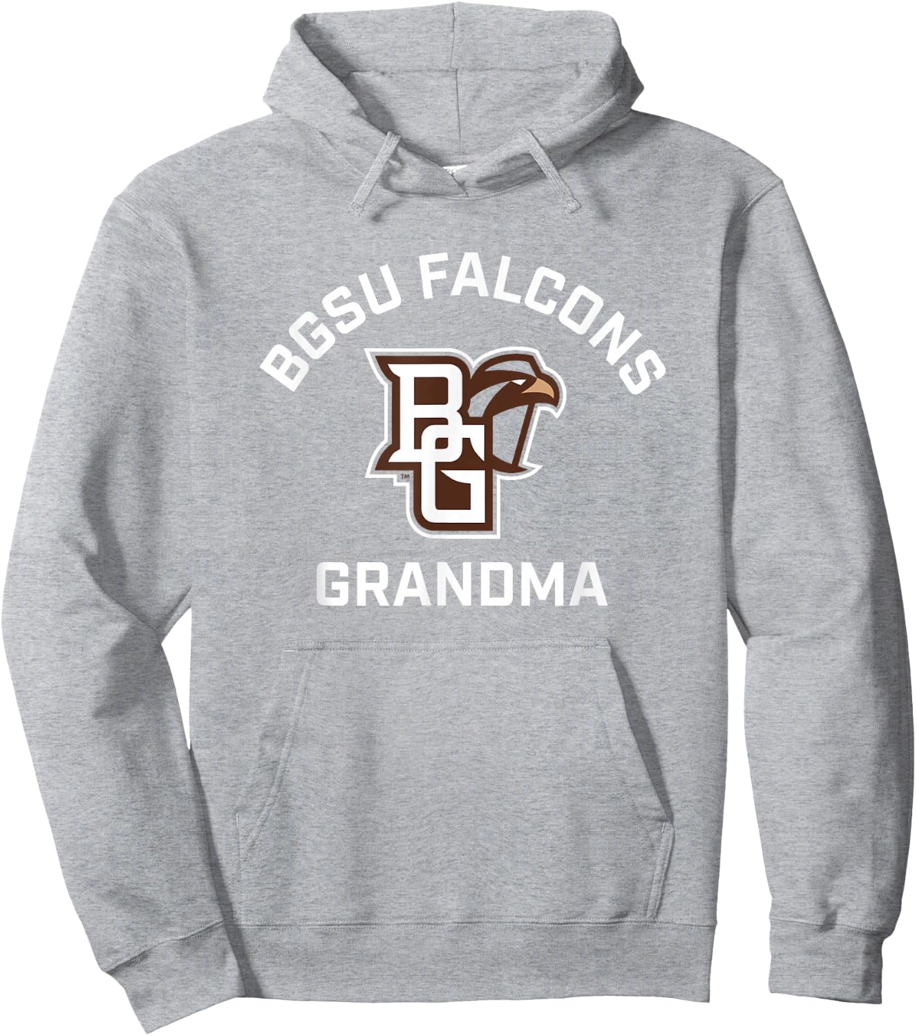 Campus Lab BGSU Falcons Orange -Adults Short Sleeve , Small Hoodie - Hoodie | Ash