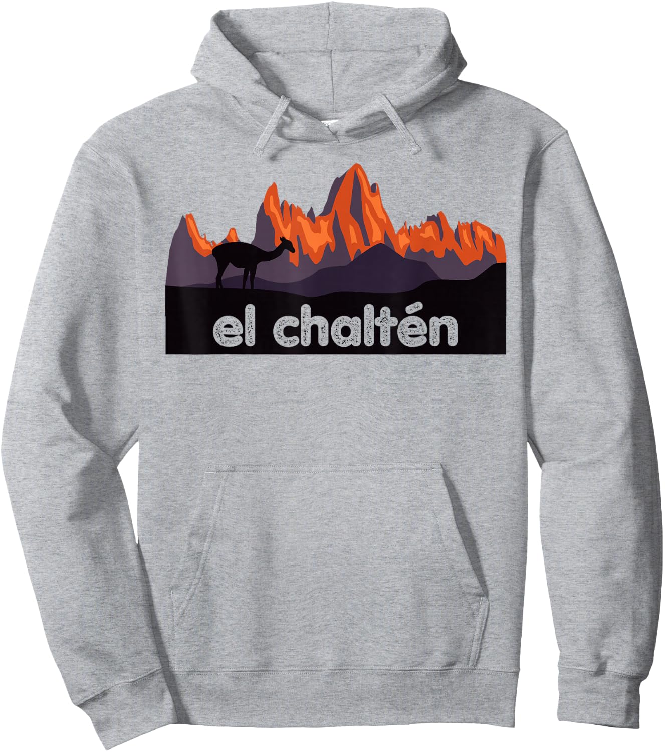 Mt. FITZ ROY Mountain Range, EL CHALTEN Hoodie - Hoodie | Ash